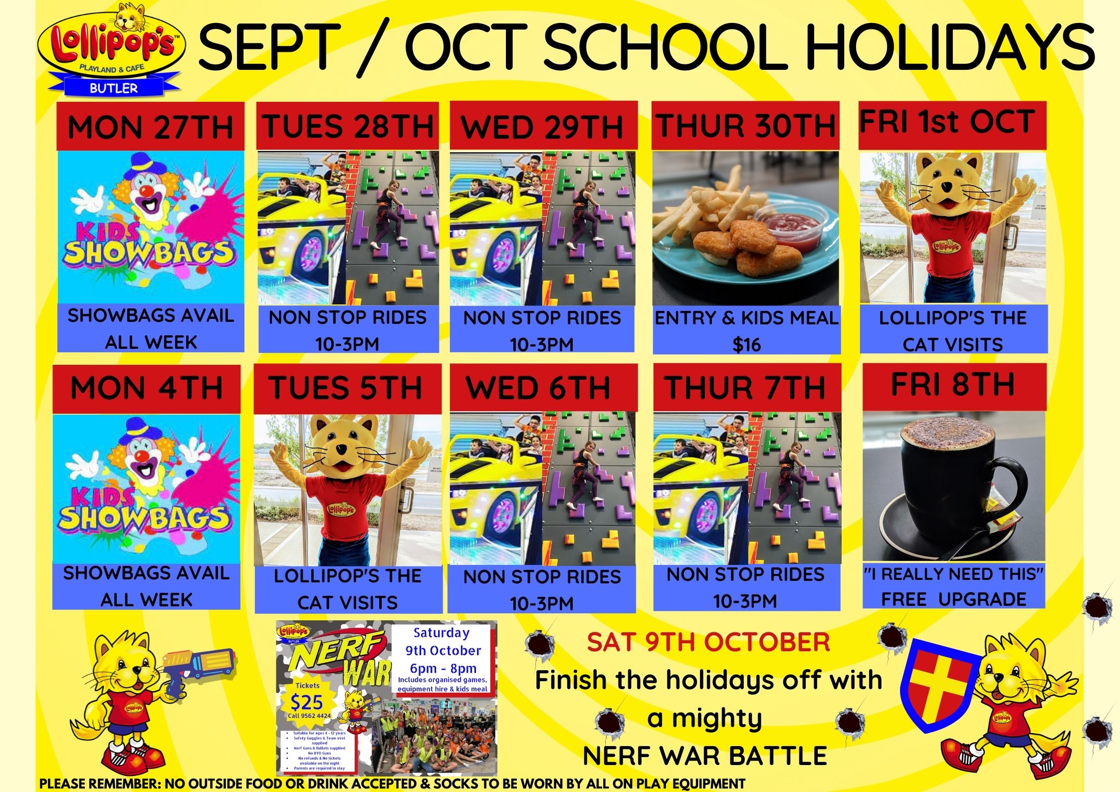 Sept/Oct School Holidays